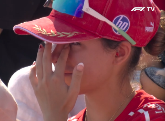 leclercsletters's tweet photo. the tifosi crying.... fuck bro https://t.co/wLnzuYk0VC