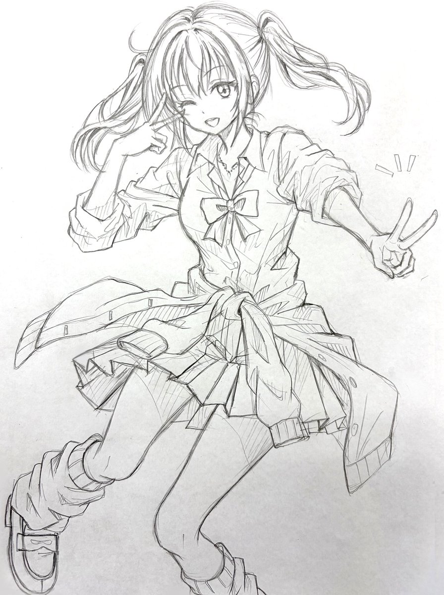 5STpuxWqcz5x03X's tweet photo. シャーペン落描きで侑ちゃん
ギャルヶ咲Ver. https://t.co/GAVUiA4crK