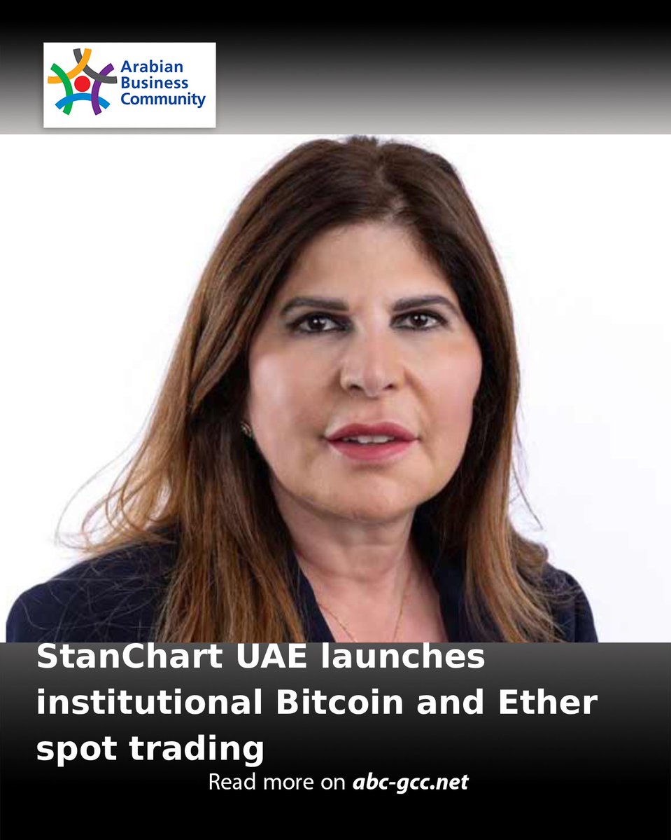ABCinGCC's tweet photo. Standard Chartered has announced the expansion of its institutional Bitcoin (BTC/USD) and Ether (ETH/USD) spot trading in the UAE through ‘Standard Chartered DIFC’.
Read more on https://t.co/2Hl6ZYbTQE
#ABCNews #Bitcoin #Ether #Trading https://t.co/3rogZkgwQo