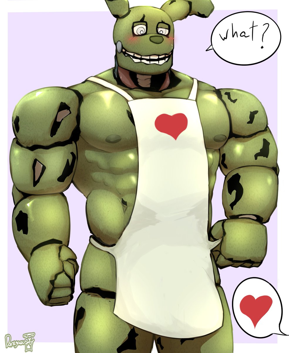 D0RAGAOU's tweet photo. I love springtrap❤️ 
#FNAF #springtrap #Furryart https://t.co/ErgBDVfBPl