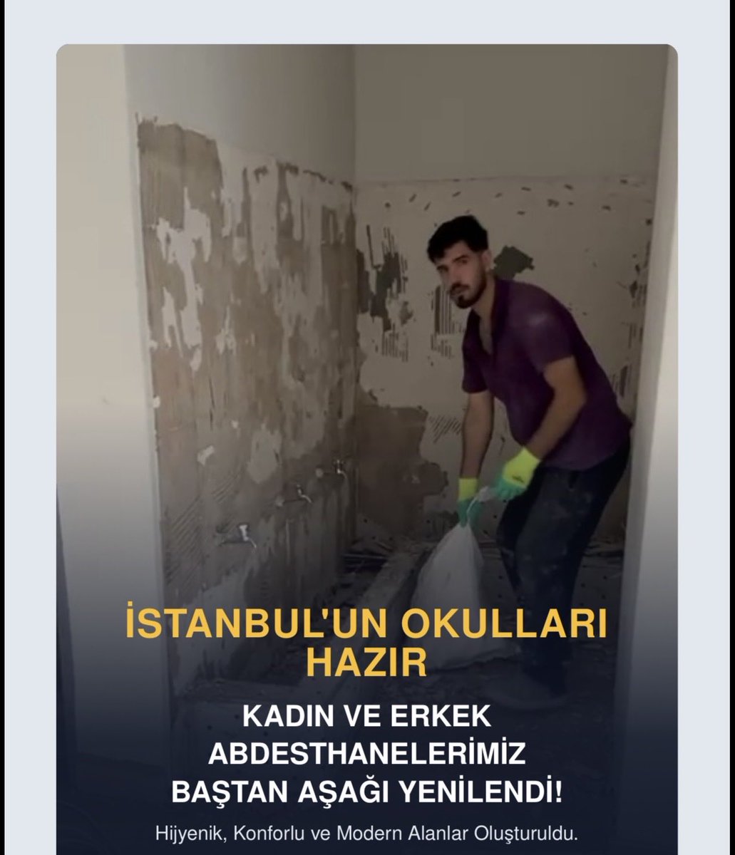 BeykozFCAL's tweet photo. Okulumuzun kadın ve erkek abdesthanelerini baştan aşağı yeniliyoruz.  Bu sayede öğrencilerimiz ve personelimiz daha temiz, hijyenik ve konforlu alanlarda ihtiyaçlarını giderebilecekler.  Yeni eğitim öğretim yılına hazırlıklarımız devam ediyor. 
#İSTANBUL'UN OKULLARI HAZIR! https://t.co/HgAJKHAwcd