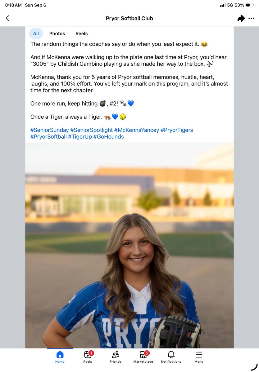 MckennaY_02's tweet photo. Senior Sunday https://t.co/p3HZviUxQr