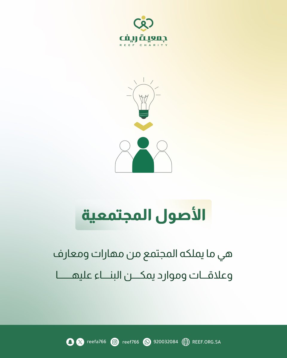 reefa766's tweet photo. حين ننظر إلى إمكانات المجتمع قبل احتياجاته، نكتشف فرصًا جديدة للتنمية من داخله.

#جمعية_ريف https://t.co/yw2F5bzc2C