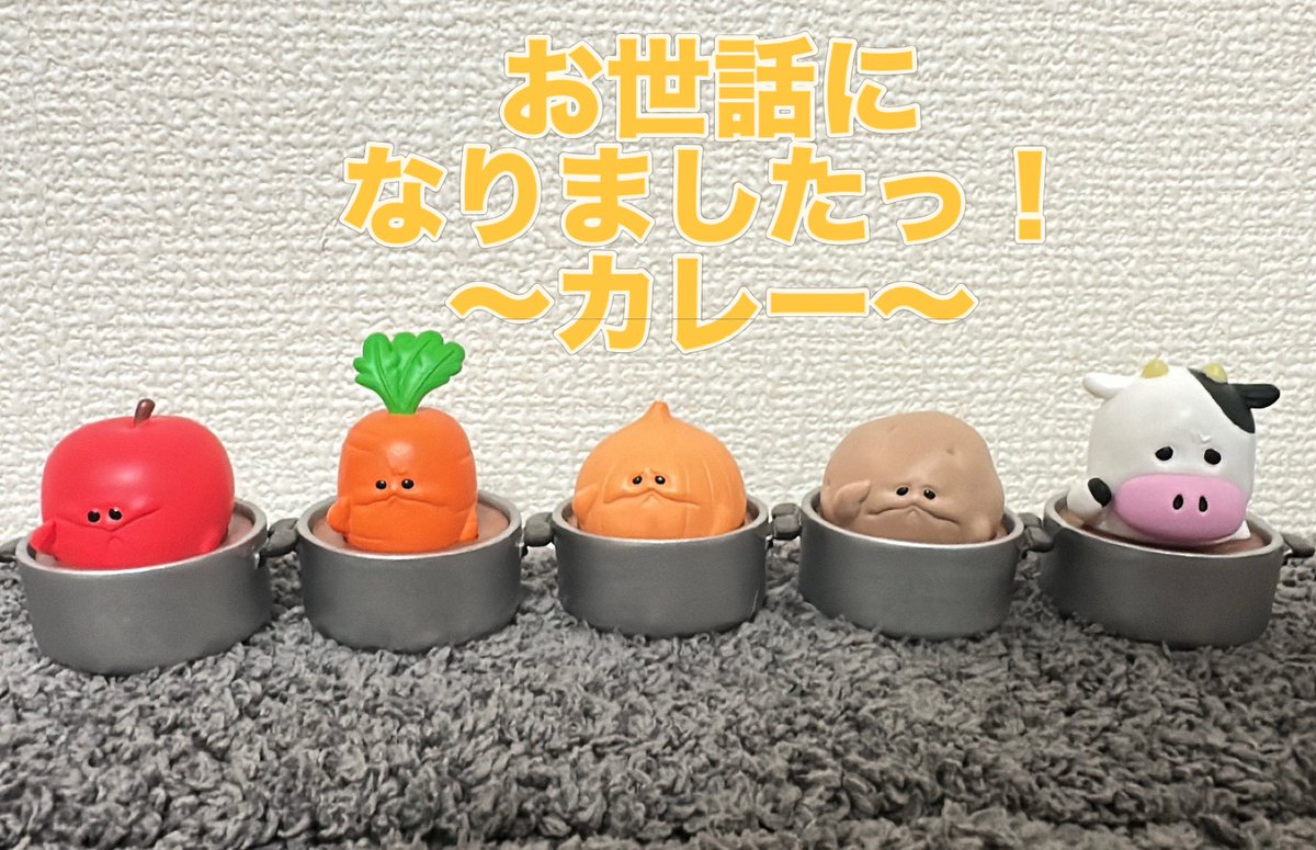 CeiS3a's tweet photo. コンプリートしました！
一目惚れしたガチャ
お世話になりましたっ！〜カレー〜 https://t.co/shDbGyRTge