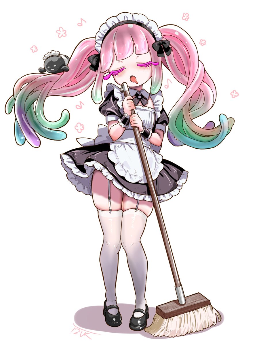 T2ukmyjm's tweet photo. 練習絵。
黒の日でも余り黒くないサボりメイドのパル子ちゃん（２１）。 https://t.co/9CQklflwDi