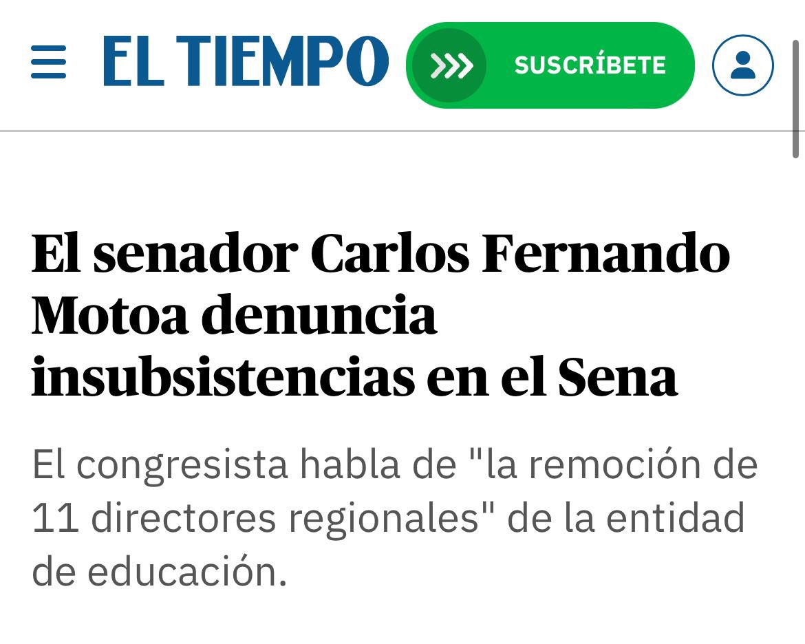 senadormotoa's tweet photo. Desde hace varios años he denunciado, con insistencia, e incluso con debates de control político en el @SenadoGovCo lo que ocurre al interior del @SENAComunica. Se trata de un fortín burocrático, que ahora suma denuncias de obras inconclusas y proyectos sin ejecutar. 
Es lamentable, una entidad tan importante como el SENA debe volver a estar al servicio de los jóvenes, el empleo y las regiones.