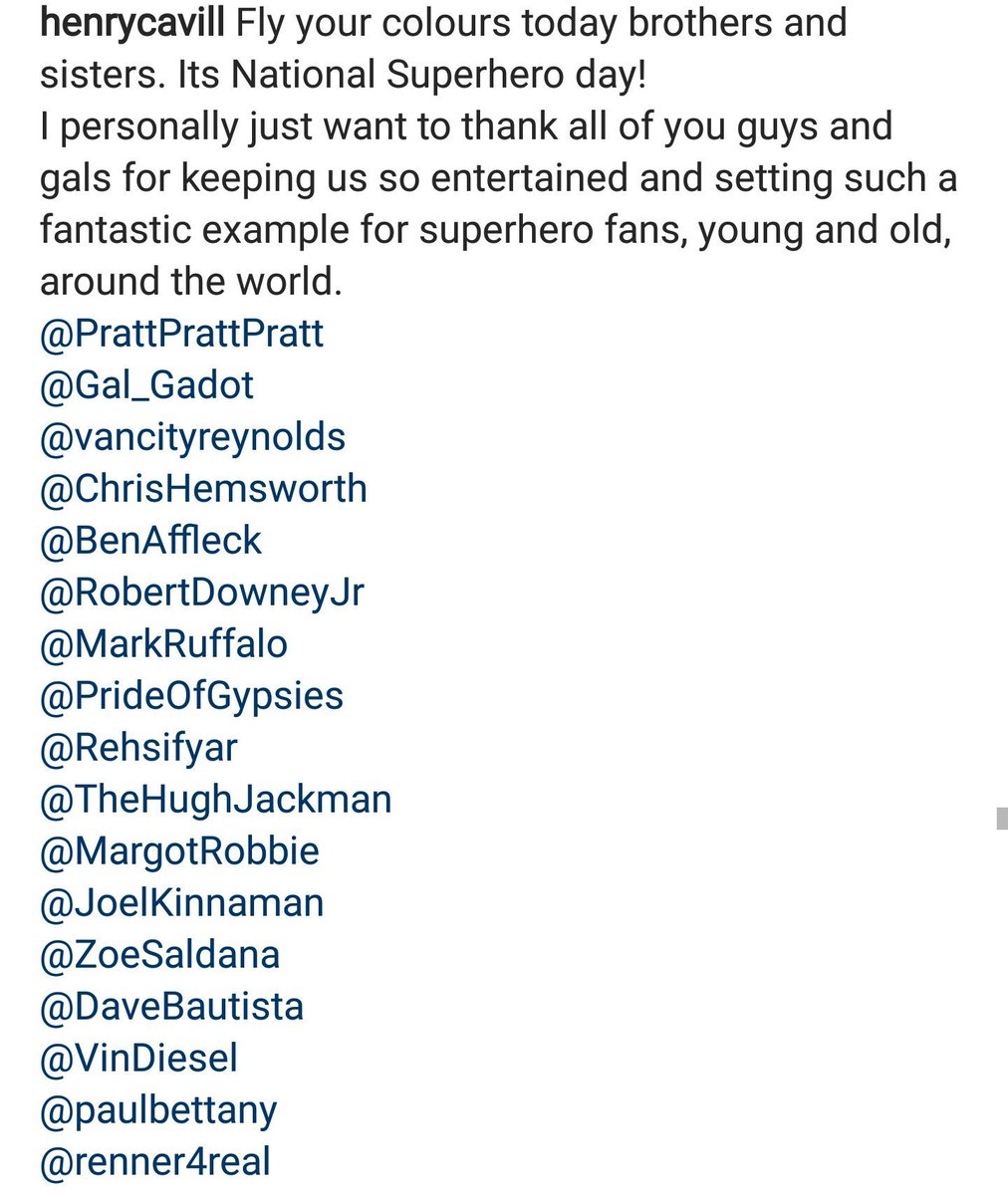 Itssan17's tweet photo. Monthly reminder that we haven't forgotten the time when Henry Cavill tagged all the DC and Marvel actors for national superhero day and the only person replied to him was Jason Momoa.

Henry Cavill deserved better tbh 🥹 https://t.co/uC2NkMpoNV