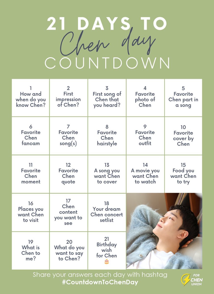 chen_bolivia's tweet photo. 【 𝑪𝑯𝑬𝑵𝑻𝑬𝑴𝑩𝑬𝑹 】  DÍA 6
Adjunta link de la fancam y no olvides poner #CountdownToChenDay 

#CHEN #첸 #김종대 https://t.co/gFLT8z8Rg6