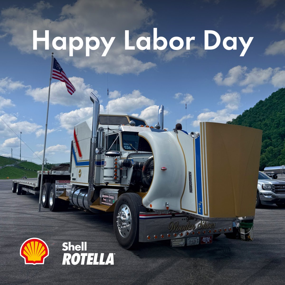 ShellRotella's tweet photo. The long days, the early mornings, the late nights, and the miles in between.

Hard work isn't just what you do—it's who you are.

Happy Labor Day to the drivers who keep America moving. https://t.co/k0ffRdSC3v