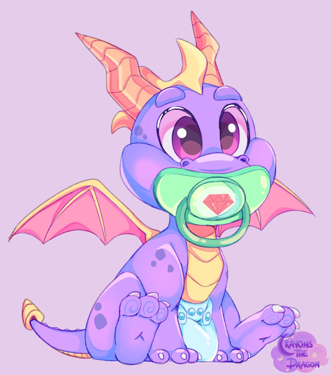 CrayonsDragon's tweet photo. 🍼Day 43 of working towards being noticed by
@Activision, @ToysForBob, and @SpyroTheDragon
to be a part of #TeamSpyro!~ <3  

Spyro as a baby dragon! I followed the same design as the babies in Year of the Dragon. What do you think?

 #spyrothedragon #spyro #spyroarealmbeyond https://t.co/VuOFPElt0Y