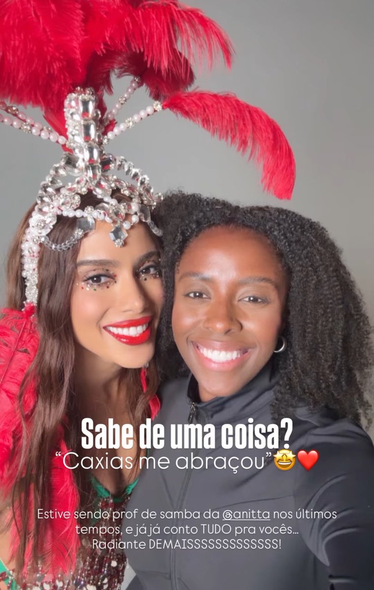 PlanetaAnitta_'s tweet photo. 🚨Anitta está tendo aulas de samba com Ana Flávia Barcelos, musa do Salgueiro. https://t.co/jRZO7zVp7m