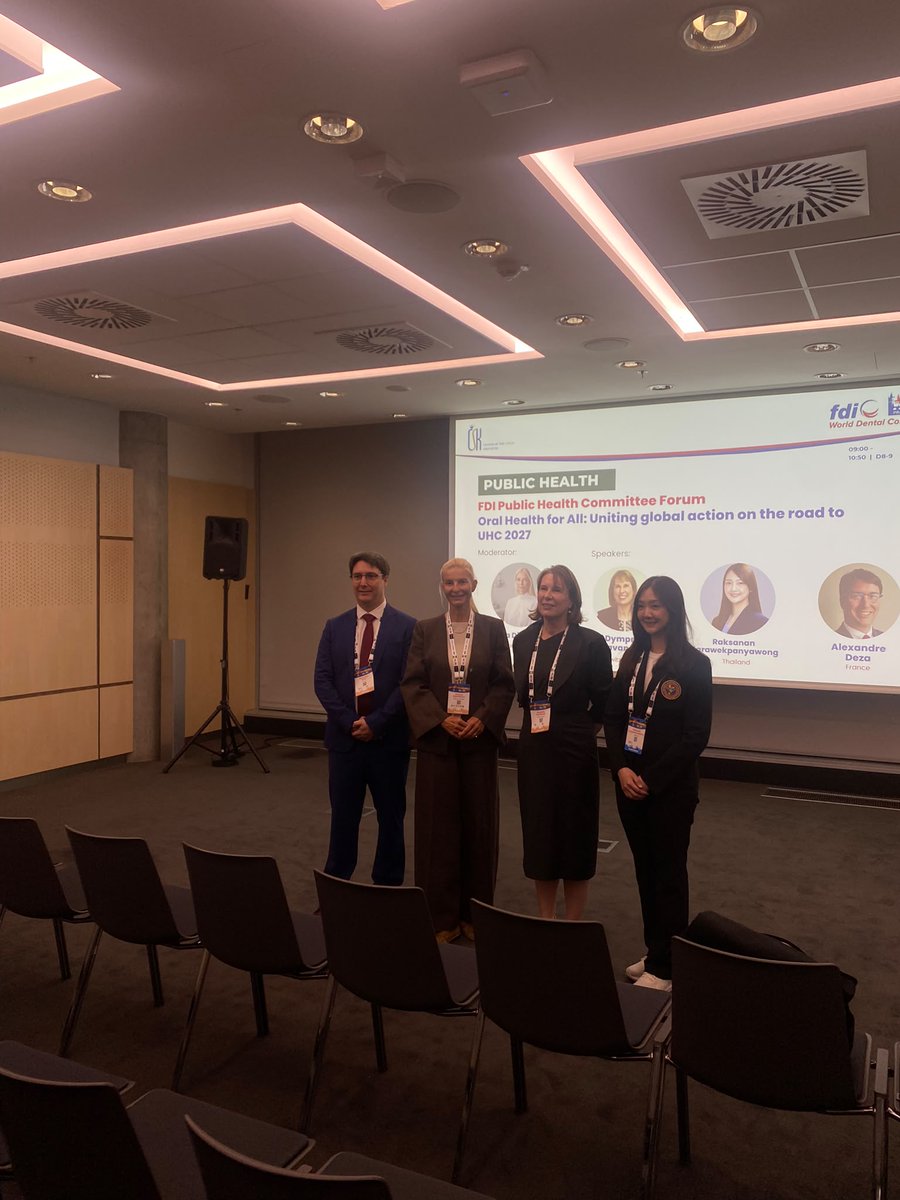 fdiworlddental's tweet photo. Advancing Universal Health Coverage for oral health requires sustained collaboration and advocacy.

At the FDI Public Health Committee Forum during #WDC26, participants explored how global policy frameworks, country experiences and collective action can help shape the 2027 UN High-Level Meeting on UHC and keep oral health high on the global health agenda.

🤝 Today's advocacy lays the foundation for tomorrow's progress.