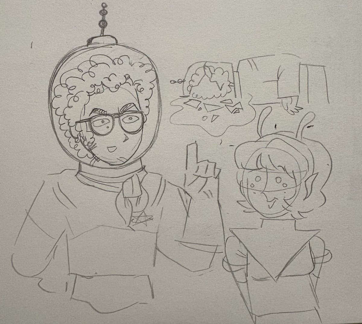 ZZILCH's tweet photo. Poopy doodles of me and my gf as stupid lil space cadets/bounty hunters https://t.co/wUjB0DOVXa