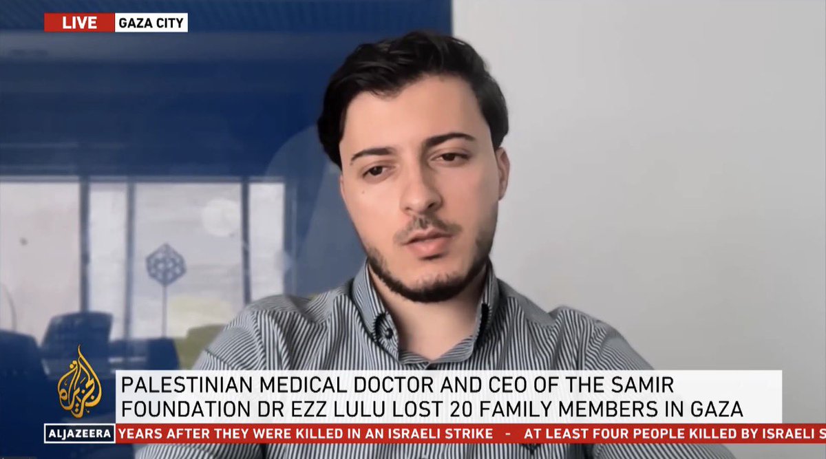 EzzLulu's tweet photo. For almost three years, I have been waiting for the day I can finally bury my father, my brother, and my sister-in-law. They remain beneath the rubble of our home.

Today, I joined Al Jazeera English to discuss the prolonged grief experienced by so many families in Gaza who are still waiting to recover, identify, and bury their loved ones.

Behind every body beneath the rubble is a name, a life, and a family waiting for answers.

Gaza needs not only heavy machinery to remove the rubble, but also adequate forensic and DNA capacity so that remains can be identified and returned to their families with dignity.

Recovery must also mean restoring this most basic human dignity: the right of families to find, identify, and bury their loved ones.

We are still waiting too.
