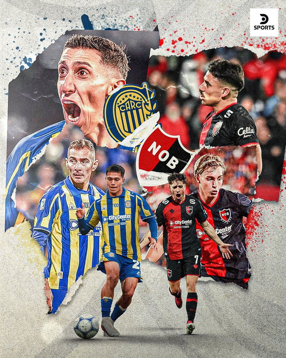 DSportsAR's tweet photo. PLANAZO PARA EL DOMINGO 🔵🟡🆚🔴⚫

Rosario Central y Newell's jugarán una nueva edición del clásico de Rosario en el Gigante de Arroyito.

¿Quién crees que se quedará con los tres puntos? 🤔👇 https://t.co/vXUOmqqyEZ