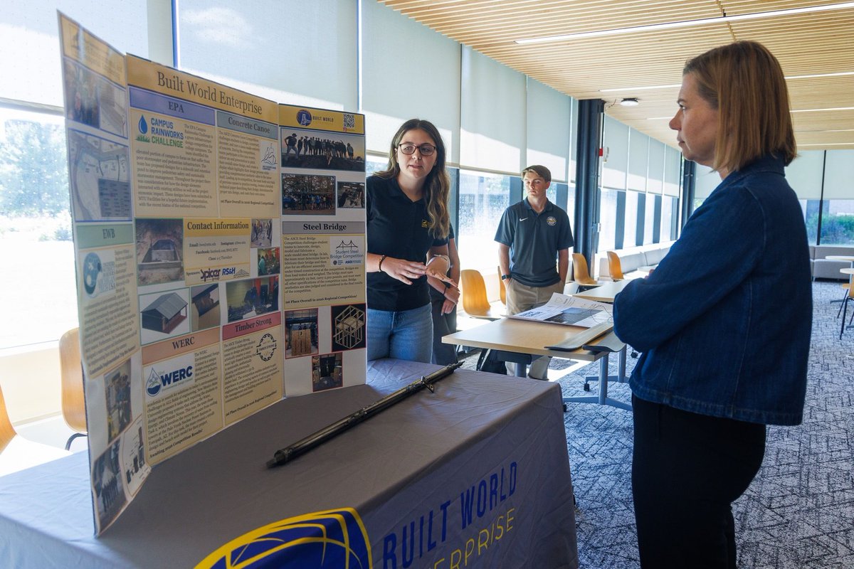 SenatorSlotkin's tweet photo. @michigantech I also got my own personal science fair with the students — everything from moon rovers and rockets to snowmobile engines. These students are incredibly passionate about their work, with some putting in 40 hours of time on these projects on top of their classwork. https://t.co/4XgUEAIoYH
