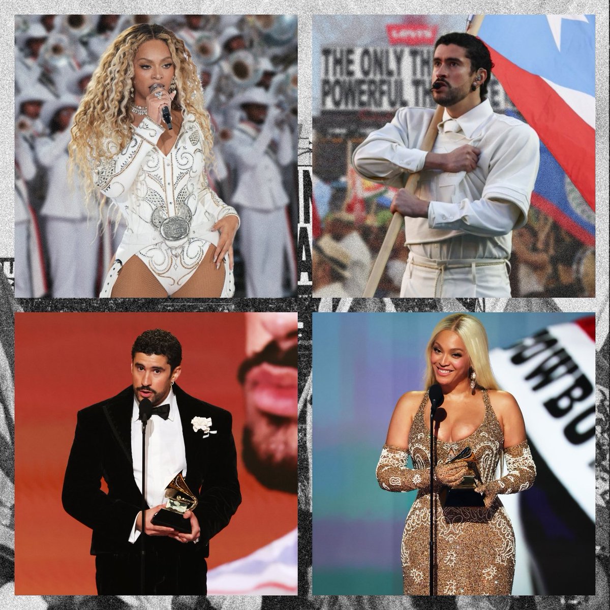 junesgroove's tweet photo. 🚨 beyoncé e bad bunny acabam de se tornar os únicos artistas da HISTÓRIA a ganharem o AOTY e um EMMY no mesmo ano 

e fizeram isso em SEQUÊNCIA (2025 e 2026) https://t.co/0QgEtRQ6zU