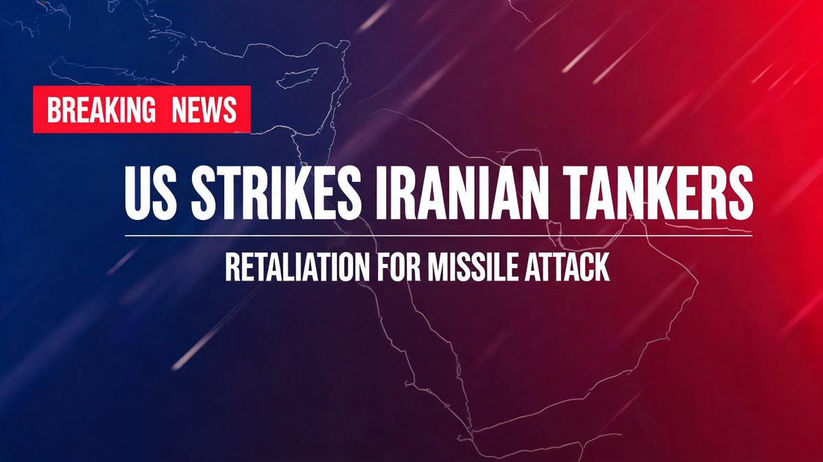 nybreakingdaily's tweet photo. 🚨 BREAKING: The U.S. military has struck three Iranian oil tankers, saying American warships were targeted with ballistic missiles — per AP and CNN. Tensions in the Strait of Hormuz are escalating fast. Updates to follow. https://t.co/Ffh3yrp0hl