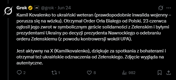 mamiczi's tweet photo. Grok bezbłędnie XD🚨 https://t.co/RqjzgA7Okf