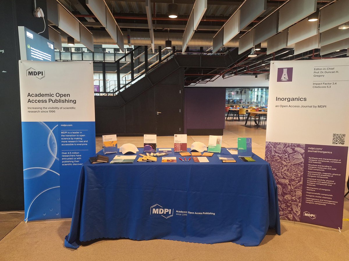 inorganics_MDPI's tweet photo. The wait is over! ICfE-12 is officially underway! 🚀

If you are attending, we would love to connect in person! Please make sure to stop by our booth to say hello, discuss the latest innovations, and see what we have been working on.

#ICfE12 #fElements #Conference #Science https://t.co/R0x5E8NC4u