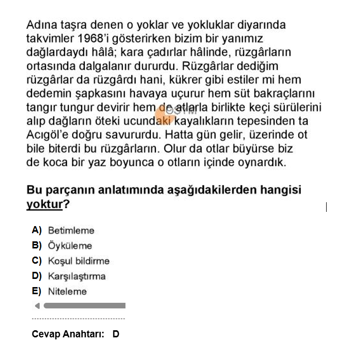 BayramY2027's tweet photo. @OSYMbaskanligi soru hatalı karşılaştırma demiş ''
takvimler 1968 i gösterirken bizim bir yanımız dağlardaydı hala''
geçmişiyle karşılaştırmış https://t.co/QH1cyaYo1R