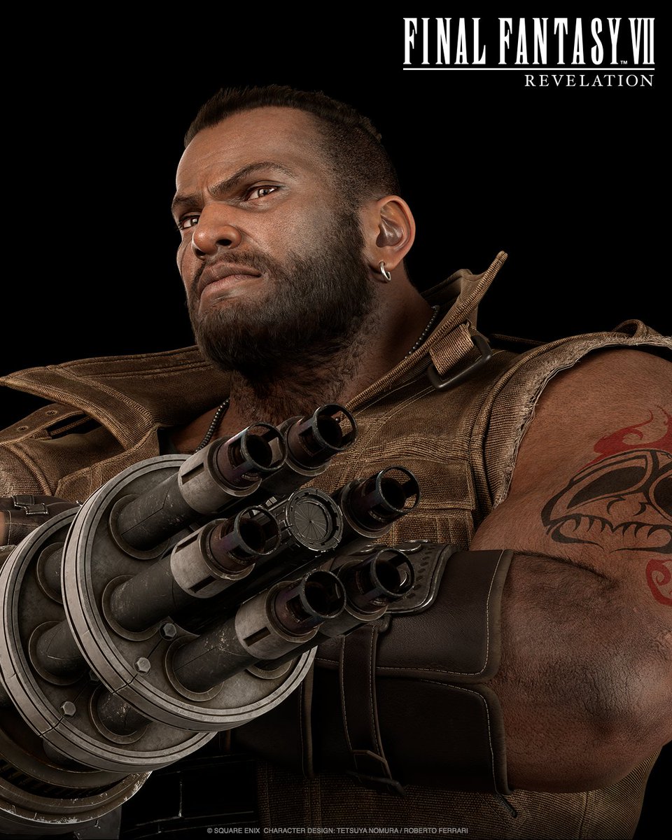 finalfantasyvii's tweet photo. Barret Wallace's fight to save the planet from the company's tyranny has cost him many friends and loved ones.

Though he may come across as abrasive at first, in truth he is caring and bighearted, especially when it comes to his daughter Marlene. https://t.co/VrduPIkPWI