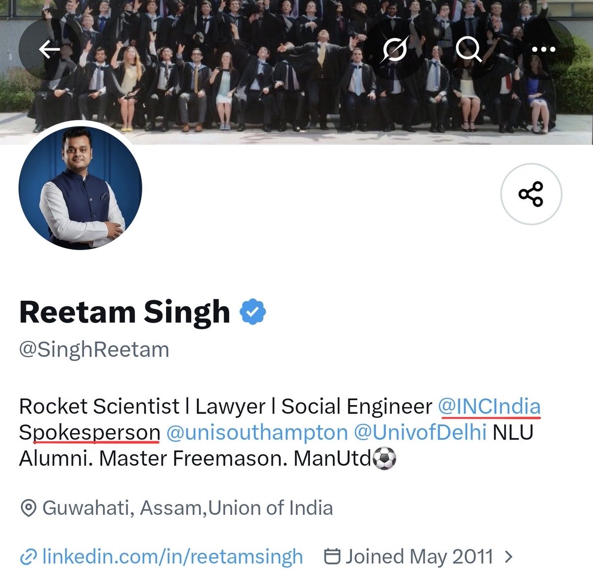 VijayGajeraO's tweet photo. Reetam Singh is a Congress spokesperson.

Just look at his views about retired army veterans.

He thinks that veterans are drunk and they do everything for subsidized alcohol.

According to him, army veterans do propaganda to encourage soldiers to take bullets. https://t.co/29h1ZfVxSA