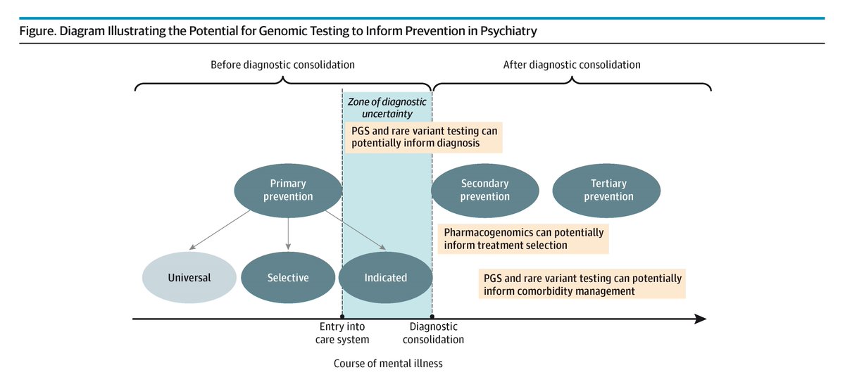 JAMAPsych's tweet photo. 💡 Special Communication: In psychiatry, #PolygenicScores, rare variant testing, and #Pharmacogenomics may have value when used selectively to inform diagnosis, prognosis, monitoring, and medication safety rather than population-wide screening.
https://t.co/7a4UveYtol https://t.co/4yKfCVugXI