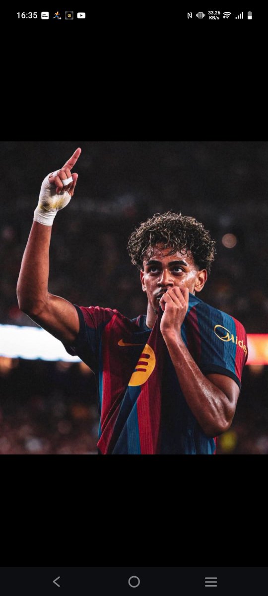 depor_global's tweet photo. 🚨🚨 ¡GOOOOOOL DEL BARÇA!

⚽ LAMINE YAMAL MARCA EN EL MINUTO 6 ANTE EL VALENCIA.

¡QUÉ MANERA DE EMPEZAR! 🔥🔵🔴 https://t.co/SDrMOMtU3p