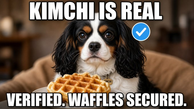 KimchiDogPerson's tweet photo. The real deal... There are no other Kimchi's.
Kimchi the dog is it. https://t.co/Zvopf8Yqkk