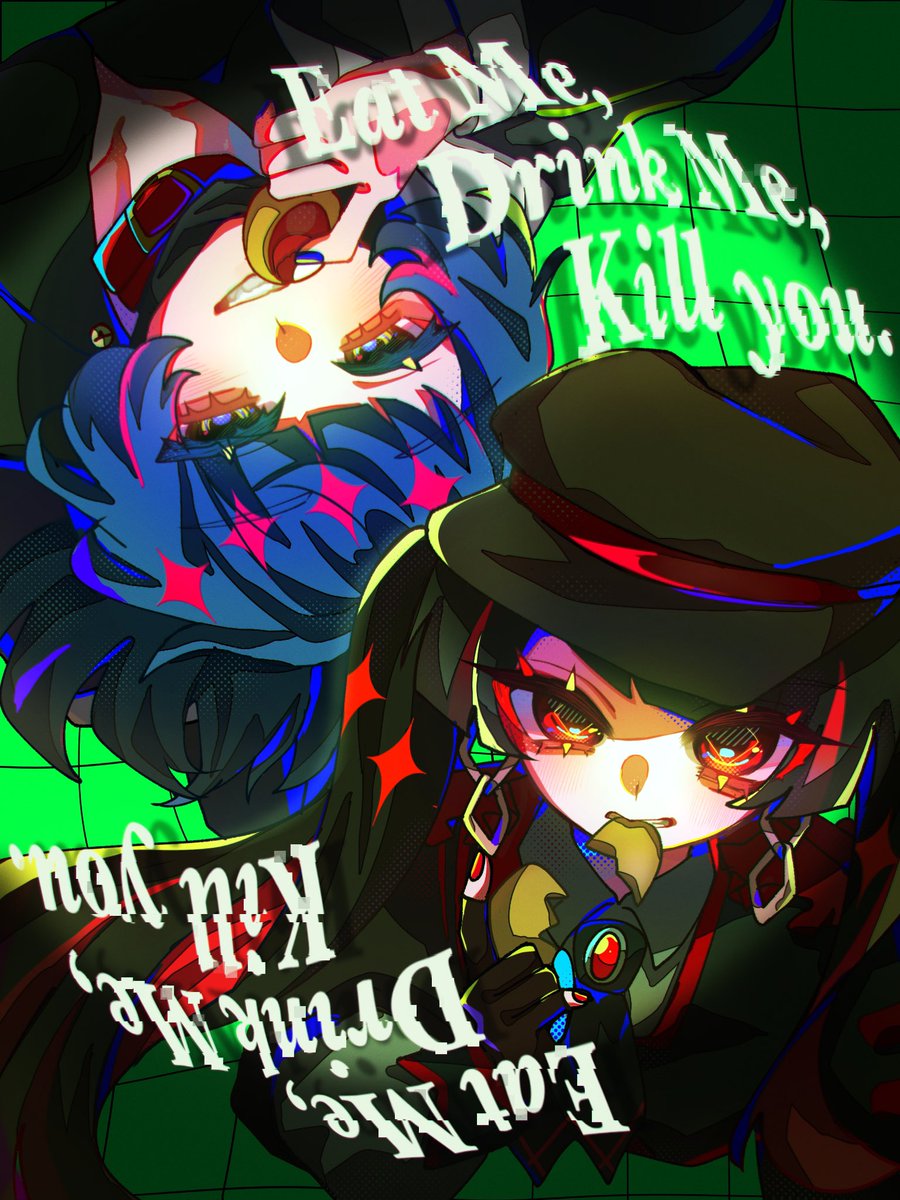 ronpa_candy's tweet photo. 【Eat Me, Drink Me, Kill you.】 END https://t.co/Vhxmj7hIme