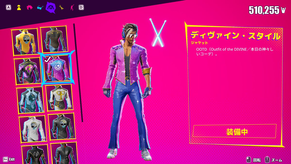 dipel_monio's tweet photo. Dead As Disco、ようやく標準楽曲200回プレイの衣装アンロックできたぁ。
1980～90年代前後とかなのだろうかと思うぐらいカラーリングも衣装も攻め過ぎである。
そっとお色直しして僕は2枚目のコーデで気持ちよくなります https://t.co/jA93nMz7d3