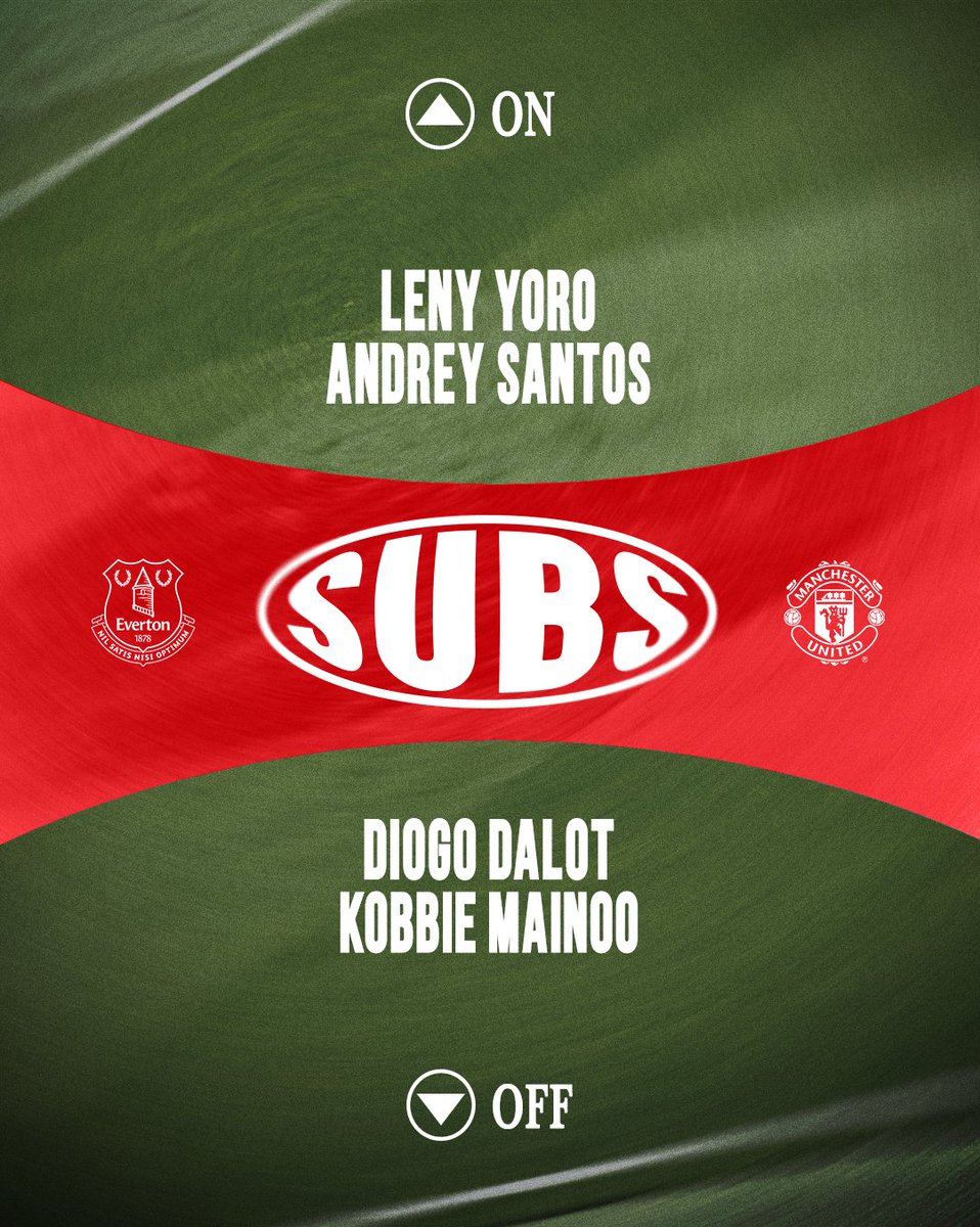 ManUtd's tweet photo. 🔄 Another double change for United. https://t.co/XmsrwC0SKe