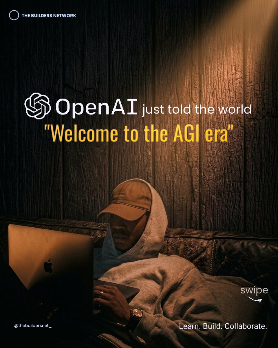 thebuildersnet_'s tweet photo. OpenAI just told the world: "Welcome to the AGI era."
GPT6 Astra just launched. OpenAI's president says it might be the real arrival of AGI.
Built to act, not just answer. No mouse, no typing required.
The industry is already questioning the claim.
@OpenAI https://t.co/SywwRnWjs9