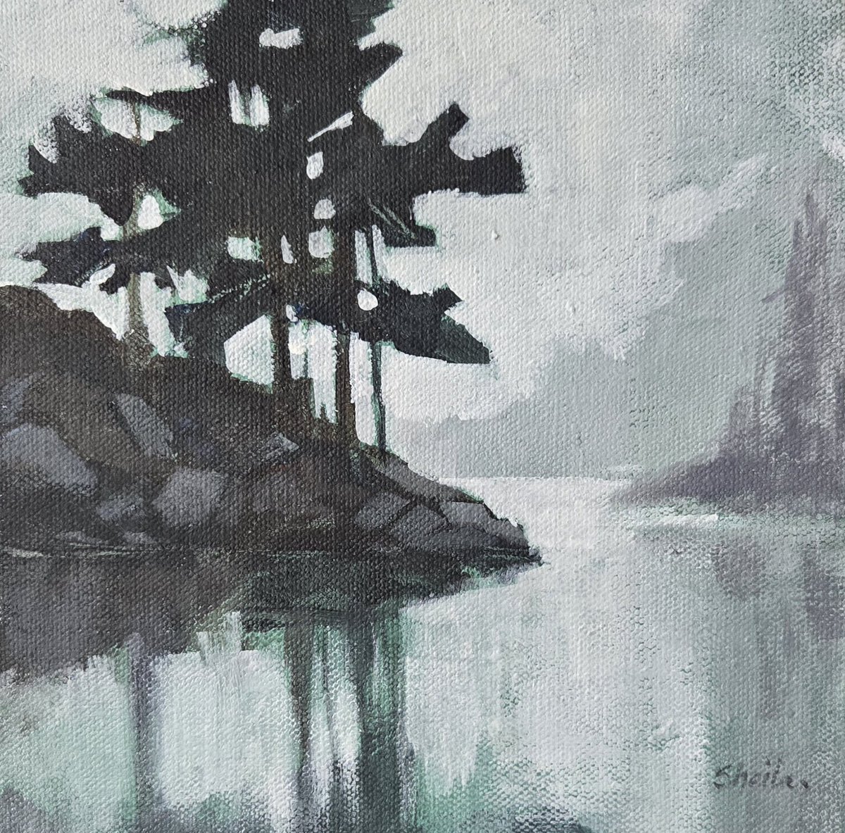 SheilaRomard's tweet photo. Happy Sunday 🍁 
Hope you enjoy this 8"x8" landscape...
#canadianartist #originalart #smallart https://t.co/RLOn8ySQsG