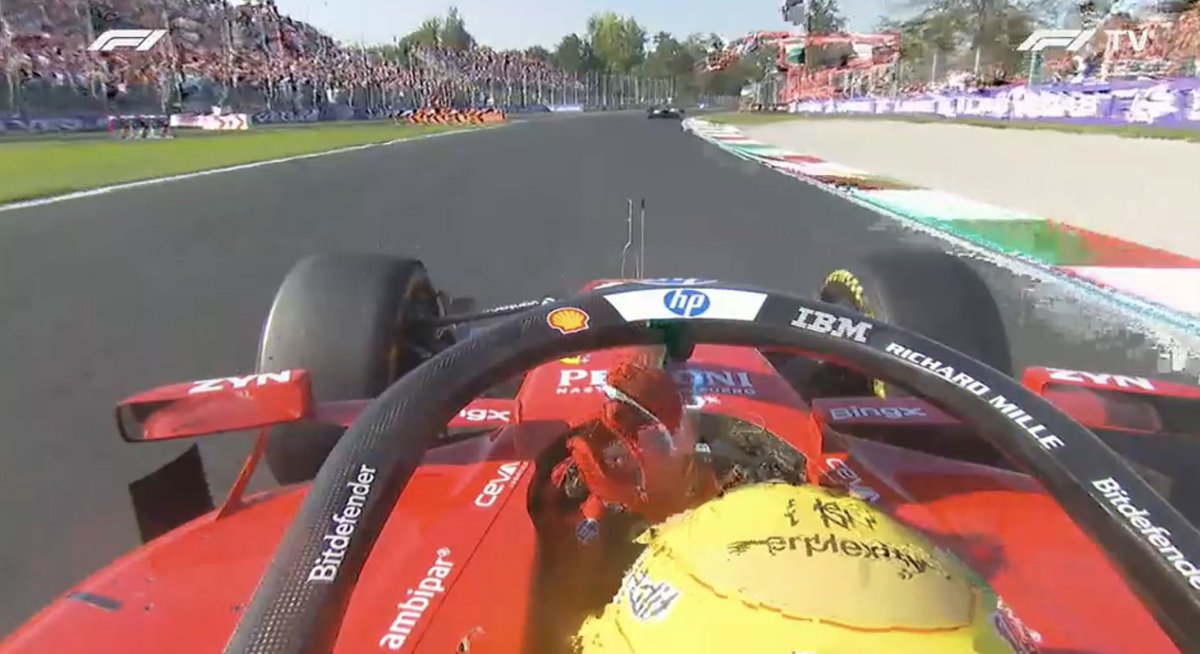 thrtysvnth's tweet photo. AND THATS P6. POST-RACE RADIO:

🎧| Lewis : Yeah mate that one hurts... thank you for continuing to show up mate and, great job all weekend guys, just in the garage as always grazie a tutti and the tifosi thank you for turning up and giving us your love sorry we didnt give you what you needed.

F1 2026 | Monza
