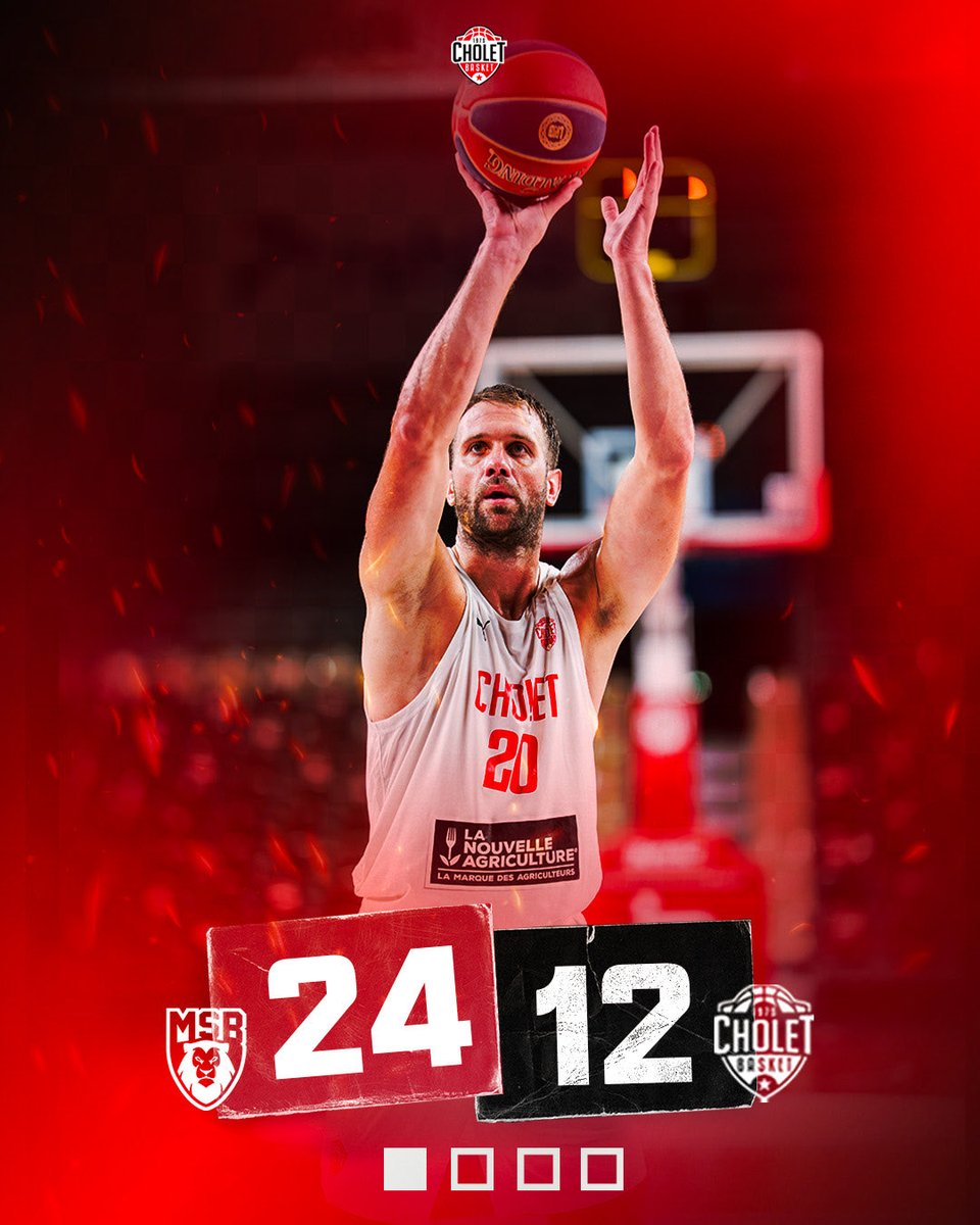 CB_officiel's tweet photo. Un premier quart-temps compliqué pour nos Choletais !

#CBFAMILY https://t.co/AWeFRhhwW9
