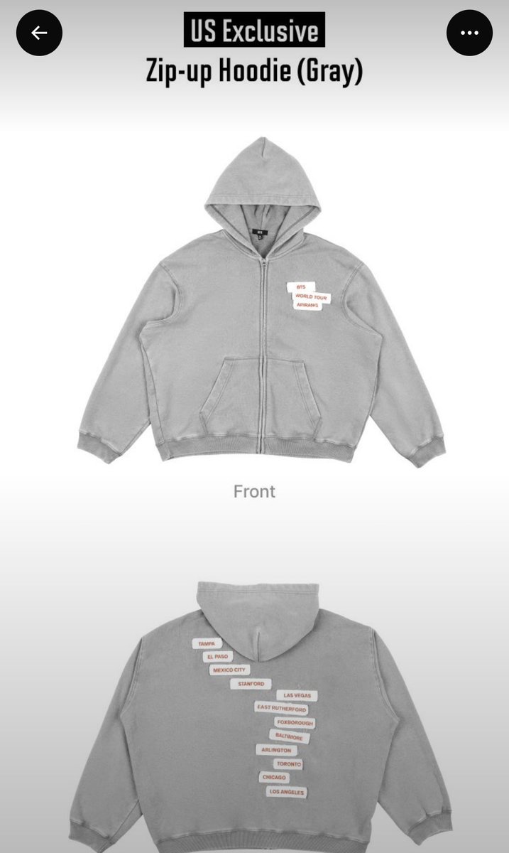 theariel42's tweet photo. Anybody from the Dallas area able to help me get the US exclusive gray zip up tour hoodie in LA? Willing to pay for it to be shipped as well I regretted not getting it in Texas after getting my cousin hers.  Please reach out! https://t.co/P2dnPk6oRO