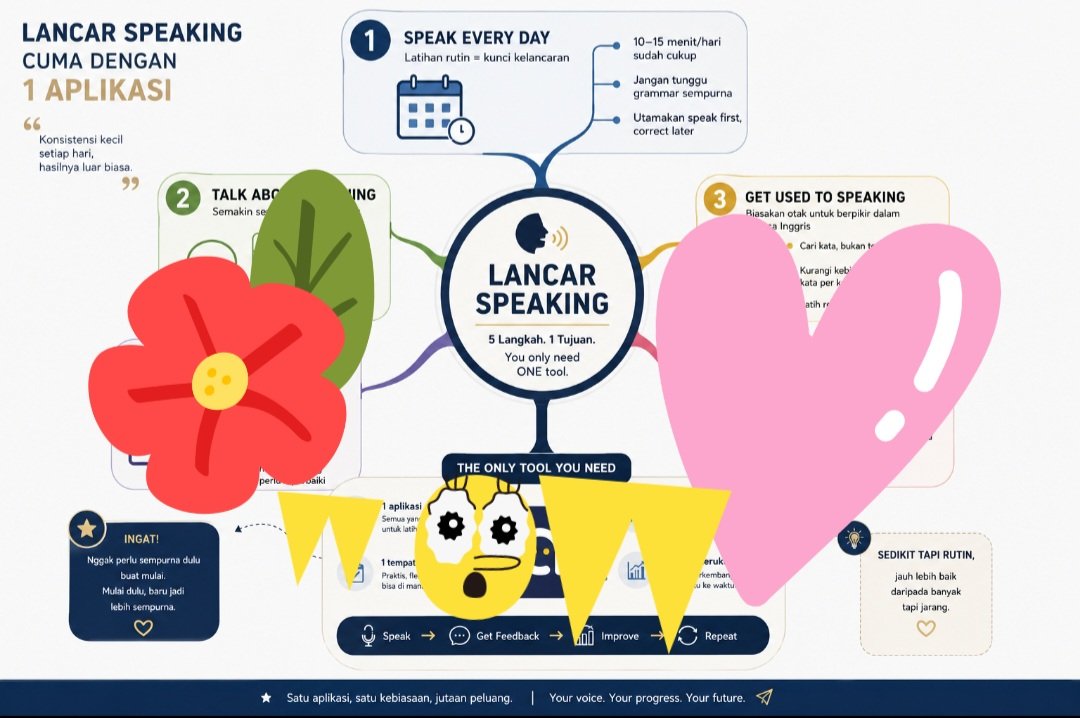 hermionyyye's tweet photo. SAPAAA MAU ROADMAP BUAT LANCAR SPEAKING DENGAN SATU APLIKASI SAJA BISA LANCAR!‼️

Cunggg aja klo mauuuu☝️😄 https://t.co/QFotNdZJkd
