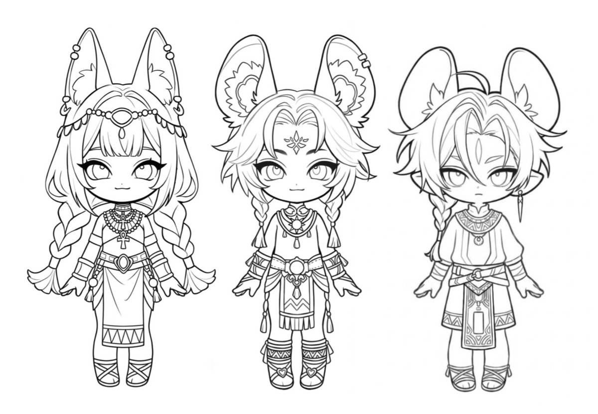 Sky7a43's tweet photo. Egyptian-inspired adopts, all are available. DM me to preclaim for $40 usd each, commercial rights included (^_^)
They are all purple and white themed

#adoptable #artmoots https://t.co/xhIRlWvCYp