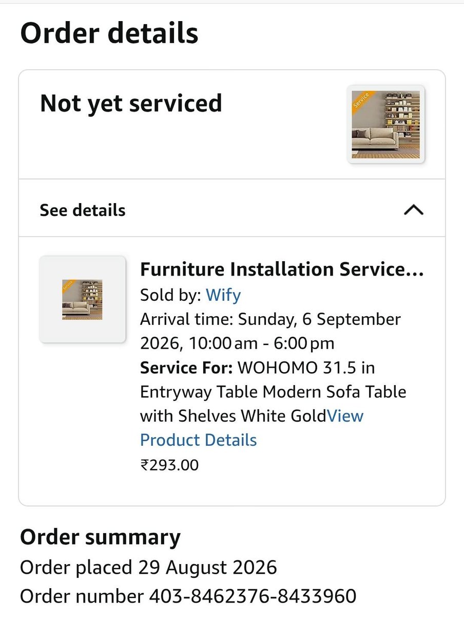shakhersaini's tweet photo. @AmazonHelp These service provider doesn't even want to pick call or show up ? But despite requesting amazon is assigning this same fraud guy again and again for service ?

Ticket id : 
TT/5b6a1b4d-c8a5-4178-bea9-91cd04b3fecf

#shameful #pathetic #service https://t.co/rvzdSNewwg