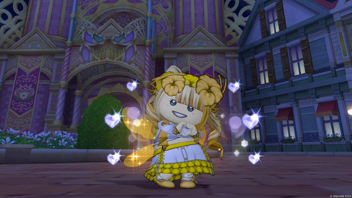 pukumaneki's tweet photo. プクフルの羽をもらったので、久しぶりにドレア〜
シトロンの担当カラーでピッカピカ✨
#DQ10 https://t.co/jts6FrGf3b