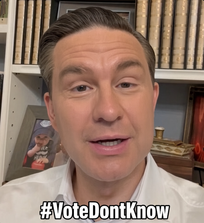 TheJasonPugh's tweet photo. #VoteDontKnow 

@PierrePoilievre https://t.co/JRyA8lceMP