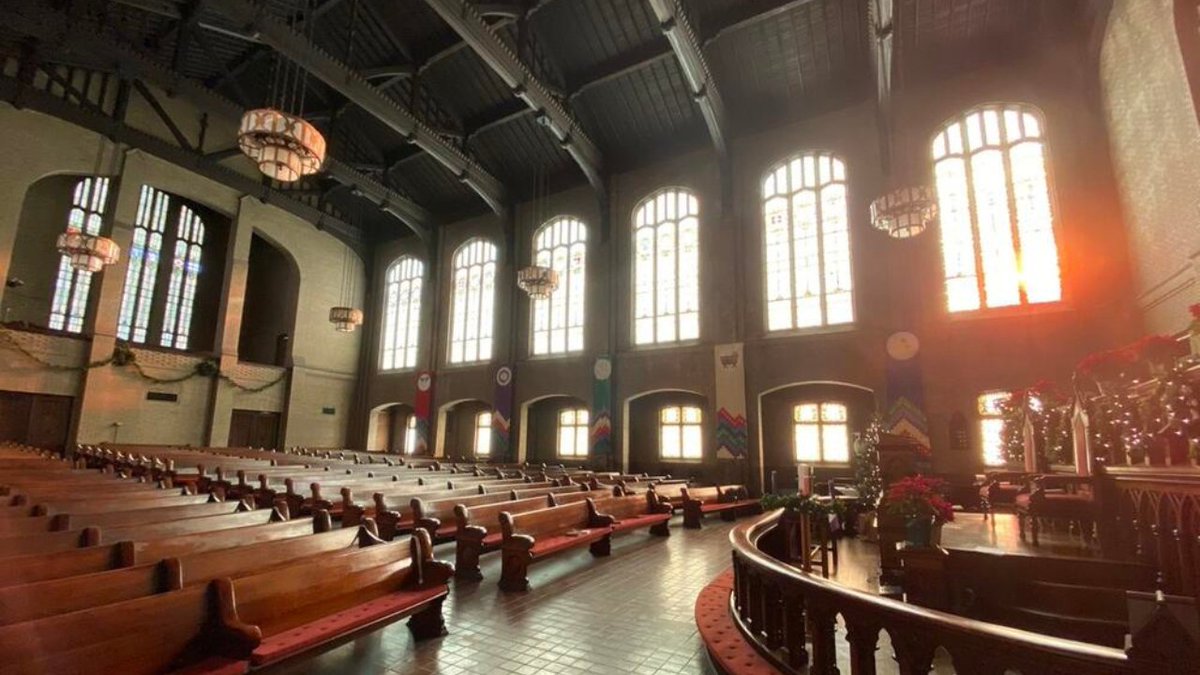 mygpb's tweet photo. For nearly 170 years, Trinity United Methodist has been part of Atlanta’s history. Now, the historic downtown church is entering a new chapter. But what happened to the century-old pews that witnessed it all? https://t.co/mFch0c853B https://t.co/ZmM24kzBQY