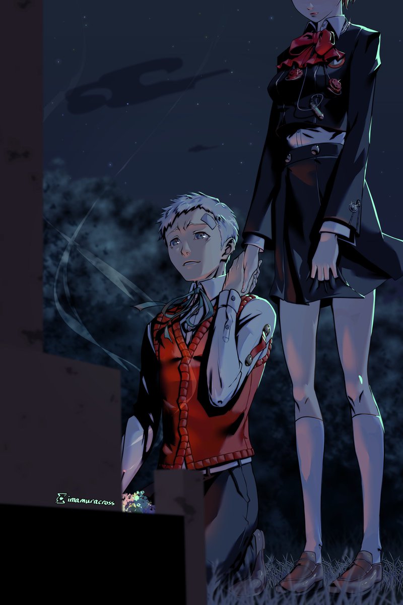 ImamuraCross's tweet photo. 🌕 #FEMC x SEES #4: #AkihikoSanada 🥢
Visiting family.

#Persona3 https://t.co/1gZ9AeihW6