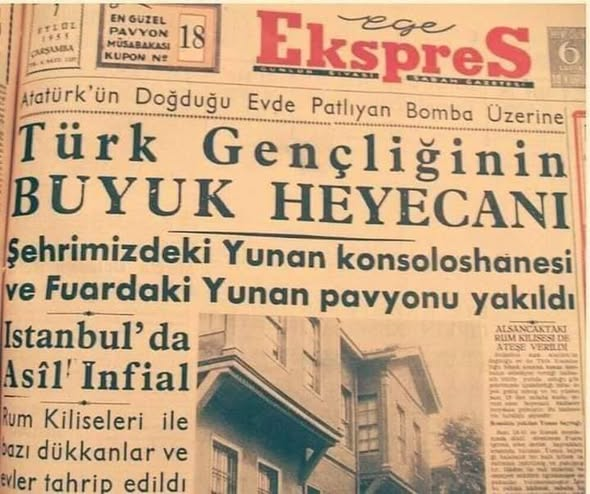 leventbasturk26's tweet photo. 6 Eylül 1955 günü saat 13:00’da Devlet Radyosu, Selanik’te Atatürk’ün doğduğu eve bombalı saldırı düzenlendiğini duyurdu. Haber, İstanbul Ekspres gazetesinin olağan baskısının ardından çıkardığı özel baskıyla hızla bütün İstanbul’a yayıldı. Böylece, önceden hazırlanmış olduğu anlaşılan büyük saldırı dalgasını başlatacak kıvılcım çakılmış oldu.

Haberin kamuoyunda yarattığı infial üzerine Kıbrıs Türktür Cemiyeti’nin çağrısıyla Taksim Meydanı’nda bir protesto mitingi düzenlendi. Mitingin ardından bazı gruplar gayrimüslimlere ait dükkânların camlarını taşlamaya başladı. Kısa süre içinde sistemli bir yağma ve tahrip hareketine dönüşen saldırılar, rastgele toplanmış bir kalabalıktan çok organize birlikler tarafından gerçekleştiriliyordu.

Bu birlikler kabaca kışkırtıcılar, grupları yönlendiren önderler ve doğrudan tahribatı gerçekleştirenler olmak üzere üçe ayrılmıştı. İnsanları evlerine ve araçlarına Türk bayrağı asmaya, Kıbrıs Türktür Cemiyeti’nin rozetlerini takmaya zorluyorlardı. Saldırganların ellerinde muhtarlıklardan alındığı ileri sürülen adres listeleri bulunuyor ve farklı bölgelerde aynı tür tahrip araçları kullanılıyordu. Olayların İstanbul, İzmir ve Ankara’da hemen hemen aynı saatlerde başlaması da saldırıların örgütlü niteliğini ortaya koyuyordu.

Saldırılar sürerken güvenlik güçlerinin büyük ölçüde seyirci kalması dikkat çekti. Başlangıçta Rum azınlığı hedef alan şiddet, kısa sürede Ermeni ve Yahudilere de yöneldi. Bazı gayrimüslimler, işyerlerini koruyabilmek için tabelalarını Müslümanlara ait dükkânların tabelalarıyla değiştirmeye çalıştı. Ancak giderek kontrolden çıkan kalabalık, kimi zaman Türklerin işyerlerini de hedef aldı.

Bir muayenehanenin kapısındaki “Doçent Dr.” ibaresini Rumca bir isim sanan saldırganlar, içerideki her şeyi tahrip etti. Bazı Türkler ise dükkânlarının önünde Kur’an okuyarak Müslüman olduklarını kanıtlamaya ve işyerlerini yağmadan kurtarmaya çalıştı. CHP Genel Sekreteri Kasım Gülek’in elektrikli ev aletleri satan dükkânı da saldırılardan payını aldı. Göstericileri harekete geçiren şey, dükkânda asılı bulunan “Hoover” tabelasıydı. Fotoğrafçı Garbis Özatay’ın aktardığına göre Harbiye’deki “Yorgancı Ali” tabelasını “Yorgo” şeklinde okuyan bir grup da dükkânı tahrip etmişti. Bir süre sonra saldırganları yönlendiren temel dürtü, hedeflerin kimliğinden bağımsız bir yağma ve yıkım histerisine dönüşmüştü.

Komşularını, meslektaşlarını veya kiracılarını ihbar eden ve saldırganlara yardım eden Türkler bulunduğu gibi, Rum, Ermeni ve Yahudi komşularını korumak için büyük cesaret gösterenler de vardı. İstanbul’dan vapurla Burgazada’yı yağmalamaya gelen kalabalığın karşısına dikilen bir komiser, “İlk çıkanları vururum, dönün ulan!” diye bağırarak saldırganların adaya inmesini engelledi. Böylece Burgazada büyük bir tahribattan kurtuldu. Adadaki bazı Türkler de gayrimüslim komşularının ev ve işyerlerini korumak için nöbet tuttu. Büyükada’da ise taraftarlar, Fenerbahçeli futbolcu Lefter Küçükandonyadis’in evinin zarar görmemesi için yoğun çaba harcadı.

İstanbul’daki saldırılar özellikle gayrimüslim nüfusun yoğun olduğu Beyoğlu, Şişli, Kumkapı ve Sarıyer gibi semtlerde gerçekleşti. İzmir’de Yunanistan’ın Enternasyonal Fuarı’ndaki pavyonu ateşe verildi; bazı NATO subaylarının evleri tahrip edildi. Ankara’da, Ankara Üniversitesi Hukuk Fakültesi’nde toplanan bir grup öğrenci Kurtuluş’tan Kızılay’a yürümek istedi; ancak olaylar büyük ölçüde protesto gösterileriyle sınırlı kaldı. İskenderun’da da bir kilise tahrip edildi.

Dönemin basını başlangıçta yaşananları millî bir tepki ve gurur vesilesi olarak sundu. Fakat yağmanın ve tahribatın boyutları ortaya çıkınca söylem hızla değişti. İktidarın yönlendirmesiyle hareket eden gazeteler, bu defa olayların sorumluluğunu “komünistlere” yüklemeye başladı. Böylece önce kışkırtılan ve meşrulaştırılan saldırılar, kamuoyundaki tepki büyüyünce bambaşka bir kesimin üzerine yıkılmaya çalışıldı.
