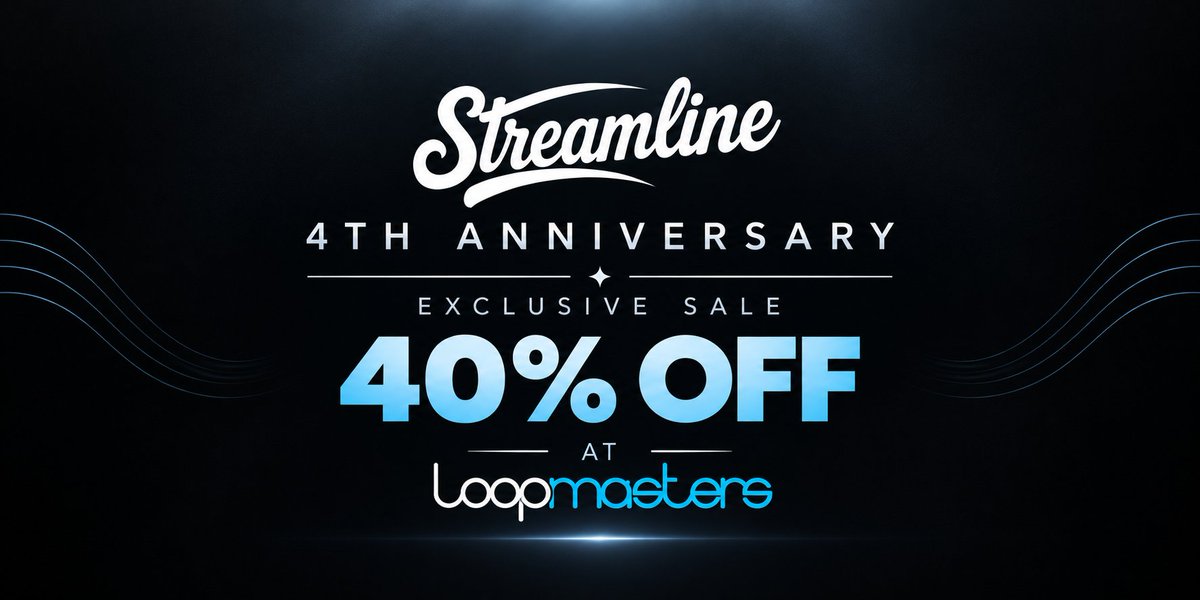 Streamline_Smpl's tweet photo. 🎉 Streamline Samples turns 4!
🔥 Celebrate with 40% OFF selected packs at @Loopmasters .
🎵 Unique sounds. Original stories. Endless inspiration.
🔗 https://t.co/KjjdoUahrs
#StreamlineSamples #Loopmasters #SamplePacks #MusicProduction https://t.co/OIewS04RaY