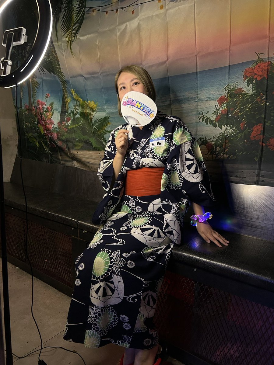 mika_liberty's tweet photo. 昨日は #RANTIKI 楽しかったです♪

何年も浴衣着てなかったので、着れて良かった♡

脱がないの？！って言われたから、脱がない色気だよと言い張りました。

お酒たくさん飲ませていただいて、ありがとうございました！！！ https://t.co/u6MCBjy5kw