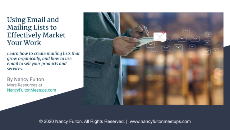 FilmFundingClub's tweet photo. Stay connected and grow your audience with Using Email and Mailing Lists to Effectively Market Your Work. A smart, supportive resource for creative professionals building their media or businesses. Click this link for details or to buy: https://t.co/vPakoN5KNF https://t.co/NUbUiUHFLw