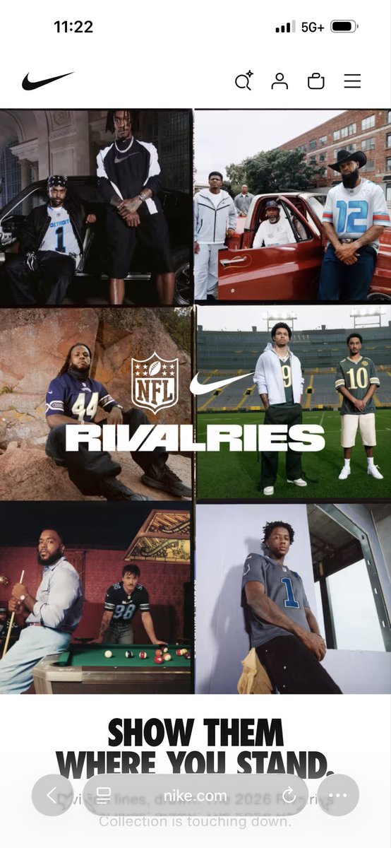 mitchflatt's tweet photo. This is the landing for https://t.co/nVUVRv3pz9.  Niche marketing.   Not a broad based appeal at all.  This is the direction they’ve went, and now they are valued as such.   Everyone used to buy Nike, now it’s Hoka, On, and many others.   They lost the broad appeal and dominance they had for 2 decades or more.